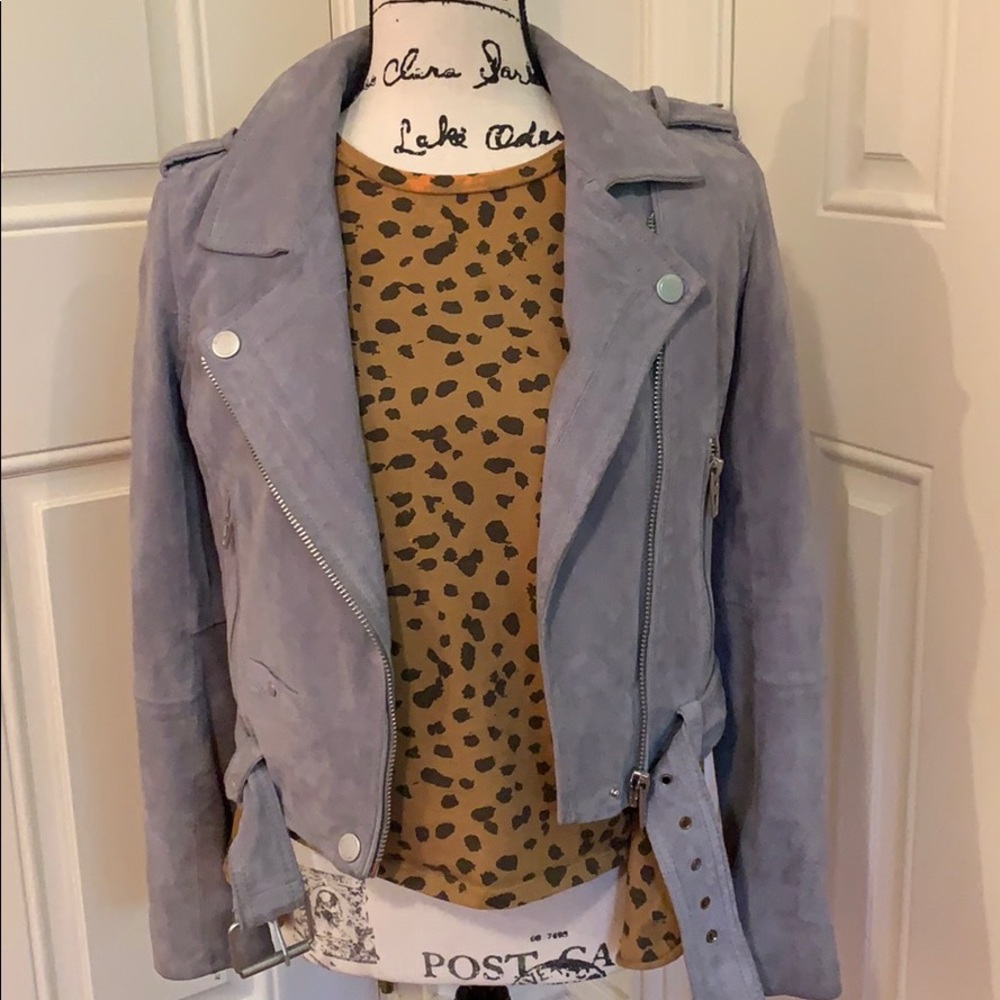Blank NYC Suede Bomber Jacket